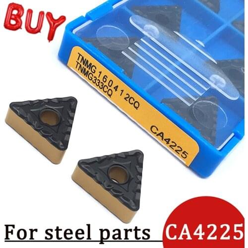 10pcs TNMG160412 CQ CA4225 100% Original Carbide Insert High Quality External Turning Tool CNC Lathe Blades Machining For Steel