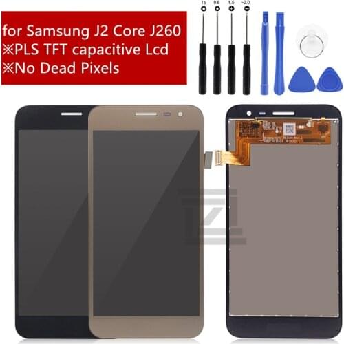 100% Tested For Samsung Galaxy J2 Core J260 LCD Display Screen Touch Screen Digitizer Assembly Replace For samsung J260 lcd 2018