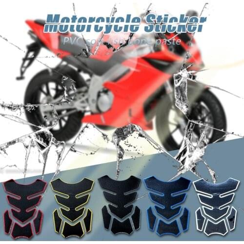 2Pc 3D Motorcycle Fuel Oil Tank Pad Decal Protector Cover Sticker PVC Anti-collision Anti-scratch Waterproof Decal Motor Styling