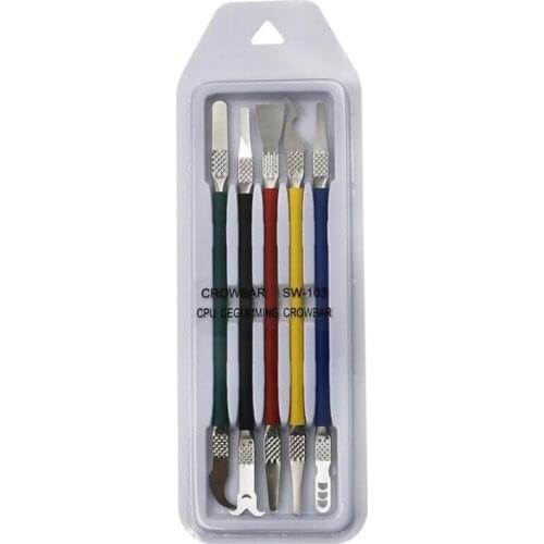 5 In 1 Microtech Knife Mobile Phone Motherboard BGA Chip Remove Repair Tool Pry IC Chip CPU Remover Glue Cleaner