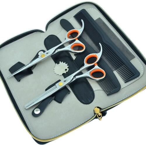 6.0" Smith Chu Professional Hairdressing Hair Scissors Kit Japan Steel Salon Cutting Shears Hairstylist Thinning Clipper A0054C