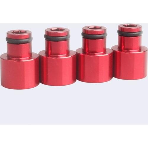 4Pcs Fuel Injector Adapter Fuel Nozzle Spacers Extenders Car Top Cap Accessories Multicolor High Quality For B16 B18 D16Z D16Y