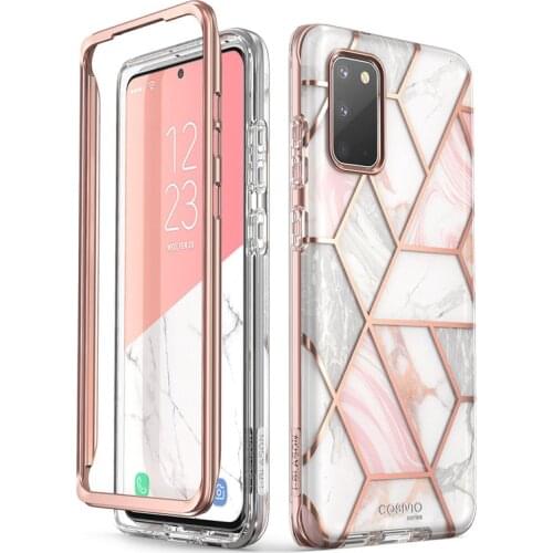 For Samsung Galaxy S20 Case / S20 5G Case i-Blason Cosmo Full-Body Glitter Marble Bumper Cover WITHOUT Built-in Screen Protector