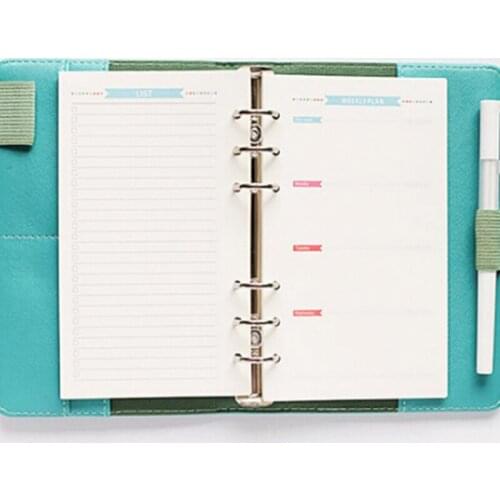 Guest Book Notebook Refills 6 Hole Loose Leaf Handbook Inner Core DIY Planner Home School Office Supply