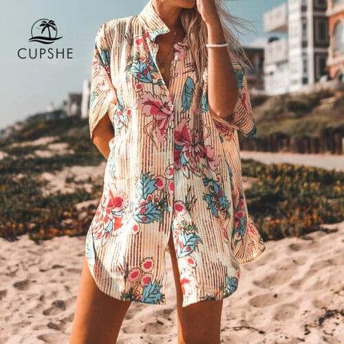 CUPSHE Womens Long Shirts
