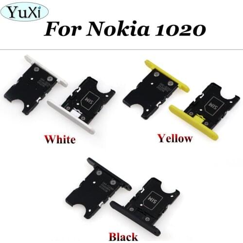 YuXi SIM Card Tray Slot Holder for Nokia Lumia 1020 Replacement Parts Repair Part For Nokia N1020 Phones Accessories