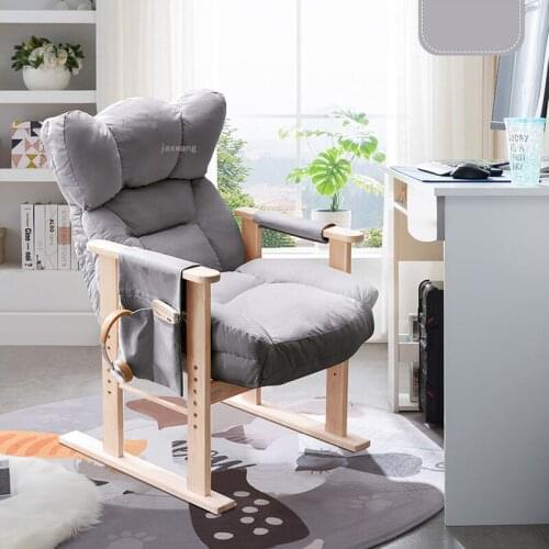 Home Furniture Bedroom Computer Chairs Reclining Study Front Desk Office Chair for Student Dormitory Homestay Backrest Lazy Sofa