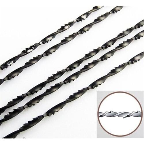 NEW 12Pcs 130mm Scroll Saw Blades 5# Jig Saw Blades Spiral Teeth 8 Kinds Wood Saw Blades For Carving 12Pcs With Chuck