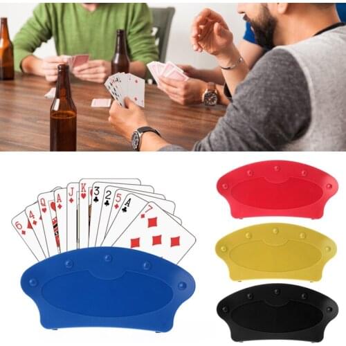 Hands-Free Playing Card Holder Board Game Poker Seat Lazy Poker Base Party Game RXBB