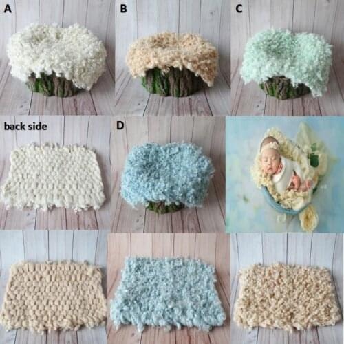 Curly Felt Layer Felted Wool Blanket Curly Wool Layer Fabric Flokati Wool Rug Posing Backdrops Basket Filler Newborn Baby Props