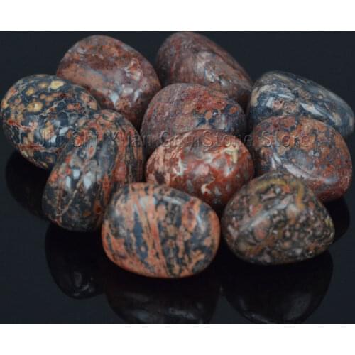 Bulk Tumbled Leopardite Jasper Stone Natural Polished Gemstone Supplies for Wicca, Reiki, Crystal Healing