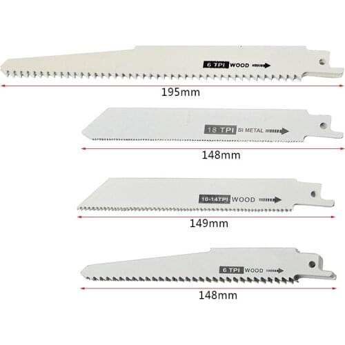 Reciprocating Saw Blades Carbide Woodworking Tool Metal Cutting Power Tools Accessories For cutting 10pcs /Set
