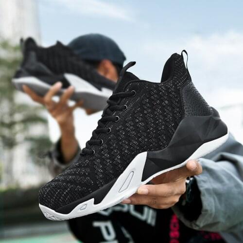Mens shoes 2021 fashion new basketball shoes fashion sports shoes wear-resistant breathable lace-up fitness training shoes