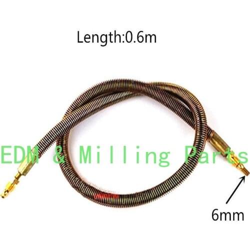 CNC Milling Machine Mannul Pump 0.6m Sheath Hose Oil Tube 6mm Connector For Bridgeport Mill Part