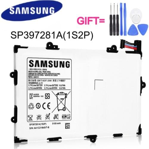 Original Tablet Battery SP397281A For Samsung Galaxy Tab 7.7 i815 P6800 P6810 Genuine Replacement Batteries 5100mAh+ tools