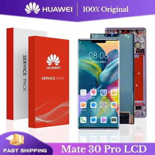 Original 6.53''Display With Frame Replacement For Huawei Mate 30 Pro LCD Touch Screen Digitizer Assembly For LIO-L09 lcd display