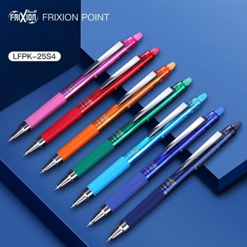 Pilot Frixion Erasable Gel Pen Colored Ink Syunergy-Tip 0.4mm 0.5mm Penpoint 8 Colors Students and Office Supplies LFPK-25S4