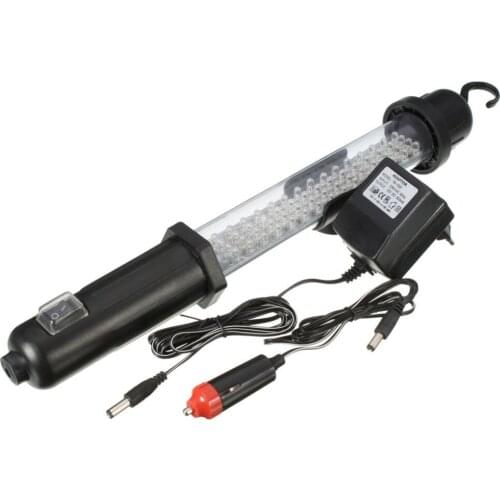 Portable Ultra-bright 60 LEDs 350LM Rechargeable Cordless Work Light Garage Inspection Lamp Torch with Hanging Hook