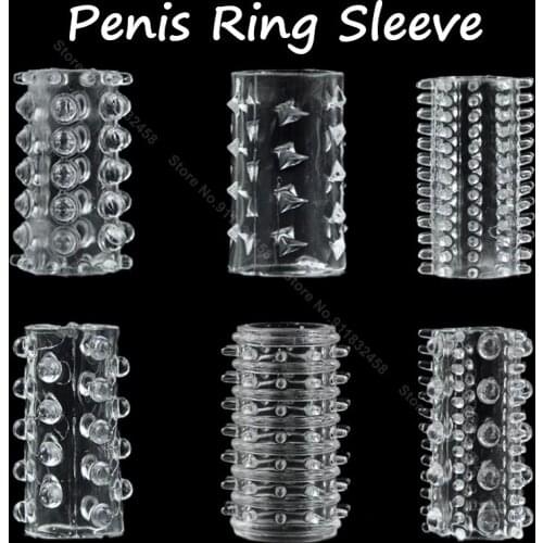 6Pcs Durable Extension Cock Sleeve Sex Products Cock Ring For Men Adult Products Sex Toys For Men Semen Lock Ring