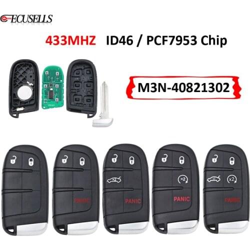 2/3/4/5 Button Remote Key 433MHz 7953 / ID46 Chip FCC: M3N-40821302 for Chrysler 300 for Dodge Charger Challenger Dart for Jeep