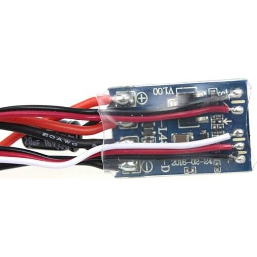 RC Car No Brake 10A Brushed ESC Forward Reverse Two Way Motor Speed Controller For 1/16 1/18 1/24 Car Boat Tank