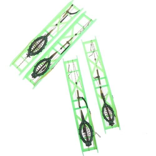 40g -70g Fishing Bait Cage Fish Bait Lure Copper Trap Basket Feeder Holder With Hooks Carp Fishing Tackle Tool