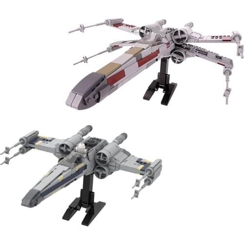 MOC High-Tech Battle Aircraft Space Series Star Fighter Building Blocks For X-Wing Plane Model Bricks Idea Toy For Children Gift