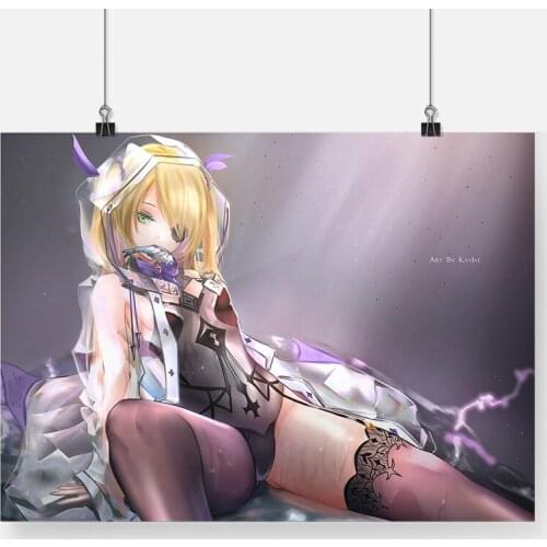 FISCHL Genshin Impackt Fun art Canvas Wall Art Decoration Prints Dorm Living Room Home Decor Bedroom Poster Painting