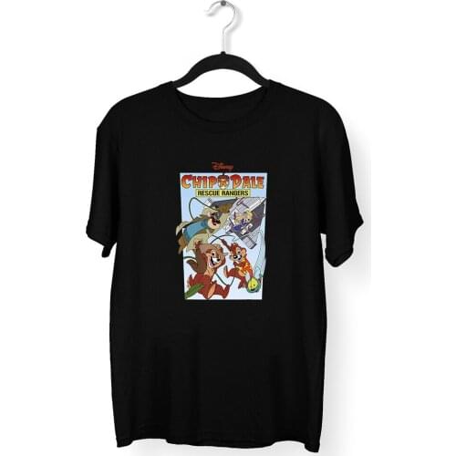 Four Seasons Harajuku Style Women T-Shirts Disney Dropship Chip 'n' Dale Printing Summer New Products T Shirt Female Comfortable