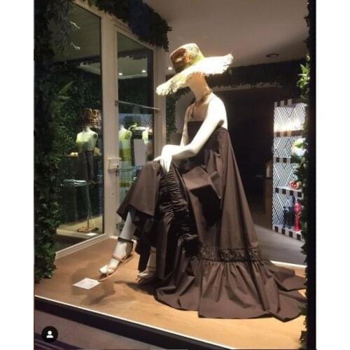 Luxury 2021SS Summer High Quality Women Cotton Strap Sleeveless Long Sexy Dress For Female Ddxgz2 6.22