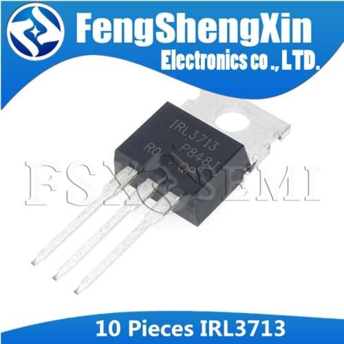 10pcs IRL3713 TO-220 IRL3713PBF TO220 N-Channel MOSFET Transistor