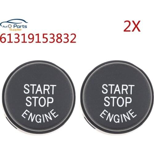 2pcs 61319153832 Start Stop Engine Button Switch Cover For BMW 5 6 7 series F01 F02 F10 F11 F12 2009-2013 New Car