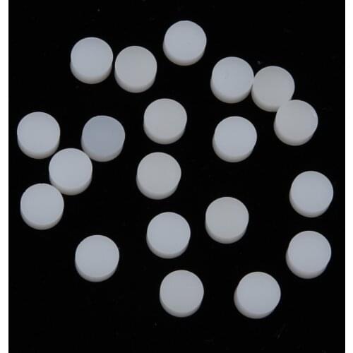 20 Pieces Trumpet Trombone Water Key Spit Valve Cork Pad (Silica Gel/Solid Wood)