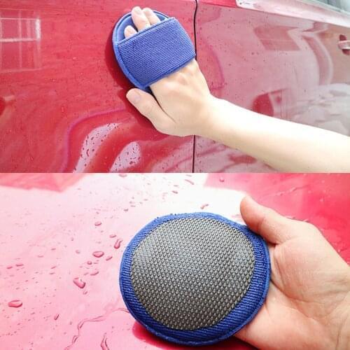 Car Grinding Gloves Round Car Wash Beauty Grinding Cloth Decontamination Gloves Washer Car Care Cleaning Brushes