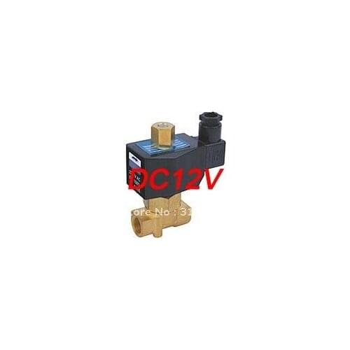 Free Shipping 5PCS A Lot Normally Open 12V Water Solenoid Valve G1/4'' 2W025-08-NO
