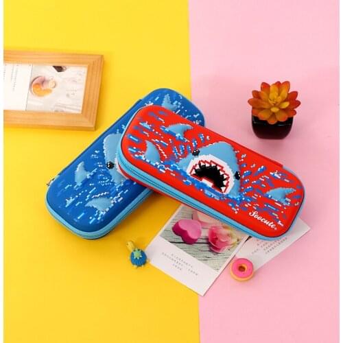 Pencil Case Unicorn EVA Estojo Escolar Kalem Kutusu Etui Pencilcase Papelaria Box Estuche Lapices School Shark Astuccio Scuola