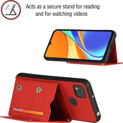 Wallet Case For Xiaomi Poco X3 NFC Kickstand Cover Classical Luxury for Redmi 9A 9C Note 9 Pro Max Note9s Leather Card Slots Bag