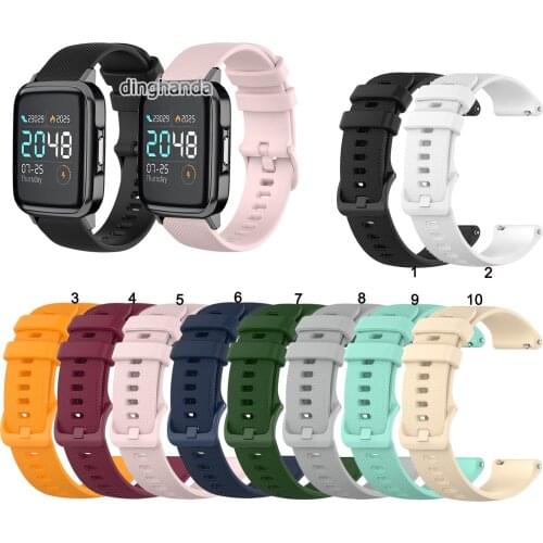 Colorful Soft Silicone Watch Strap Band For Haylou LS02 Replacement band for Haylou LS02 strap