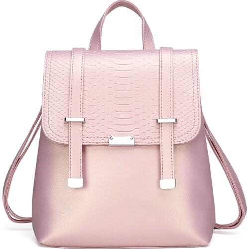 Travel Rucksacks for Girls New Winter Women Leather Backpacks Multifunction Bagpack Ladies Mochilas Female Back Pack