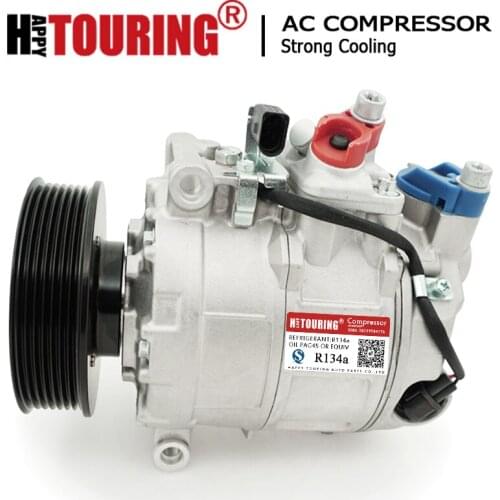 AC Compressor for VW Passat Phaeton Touareg Porsche Cayenne 3B0820803C 3W0820803 7L6820803A 7L6820803D 4E0260805AF 3B0820803G