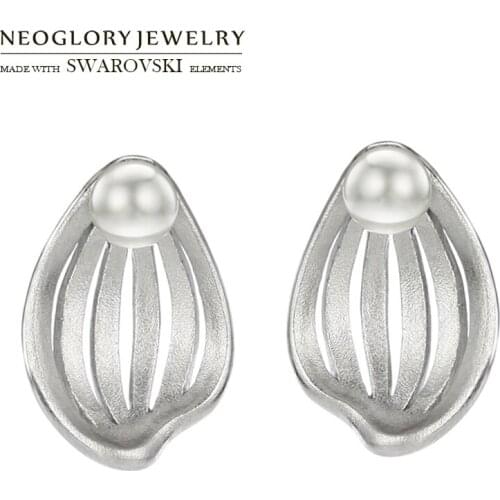 Серьги с жемчугом NEOGLORY China At AliExpress