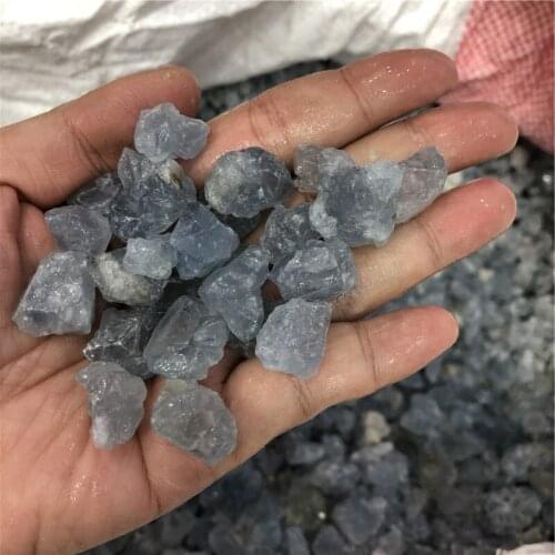Wholesale 100g Rare Natural Blue Celestite Crystal Gravel Stones Rough Stone Specimen Stones and Crystals