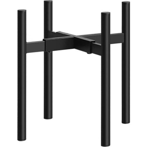 Adjustable Width Round Tube Cross Flower Pot Stand Living Room Balcony Floor Flower Pot Stand Potted Storage Rack