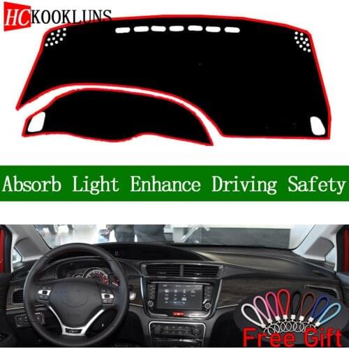 For great wall C50 2014 2015 2016 Dashboard Cover Sun Shade Non-slip Dash Mat Pad Carpet Car Stickers Interior Accessories