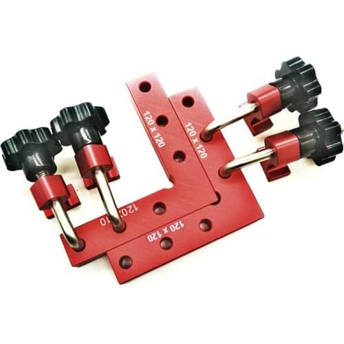 120/140/160mm Adjustable Right Angle Fixture Fixing Clips Woodworking Positioning Ruler 90 Degree L-Shaped Auxiliary Fixture