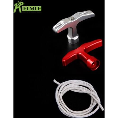 Alloy CNC Easy To Start Pull Starter Handle with Start Cord Line Rope for 1/5 HPI ROFUN ROVAN KM BAJA Losi 5ive T FG Toys PARTS
