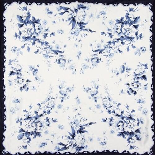 Natural Silk Scarf Women Bandana Female Hair Scarf for Women Silk Head Scarf Womens Square Silk Headband Face Mask Scarf Flower