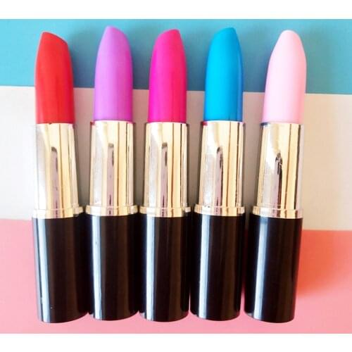24pcs Lipstick Ball-Point Pen Creative Beautiful Ball-Point Pen Lipstick Sign Pen for Home Store School Random Color