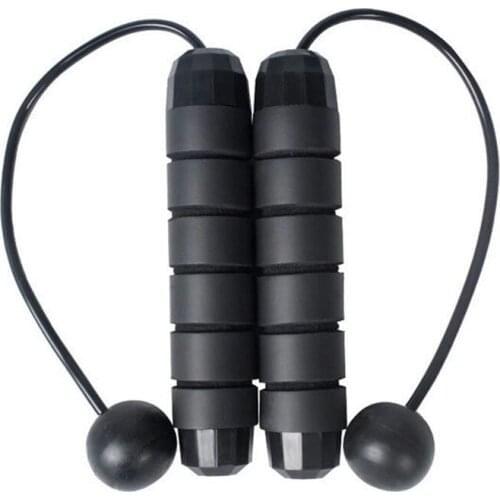 Body Slimming Fitness Exercise High Speed Bearing Weight-Bearing Cordless Skip Jump Rope Cordless Skipping Rope With Foam Handle