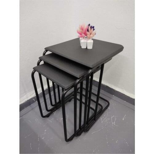 Modern EfeAksesuarGökhanEa Luxury Zigon 4'lü Wheel Mdf C Pattern Coffee table White coffe table